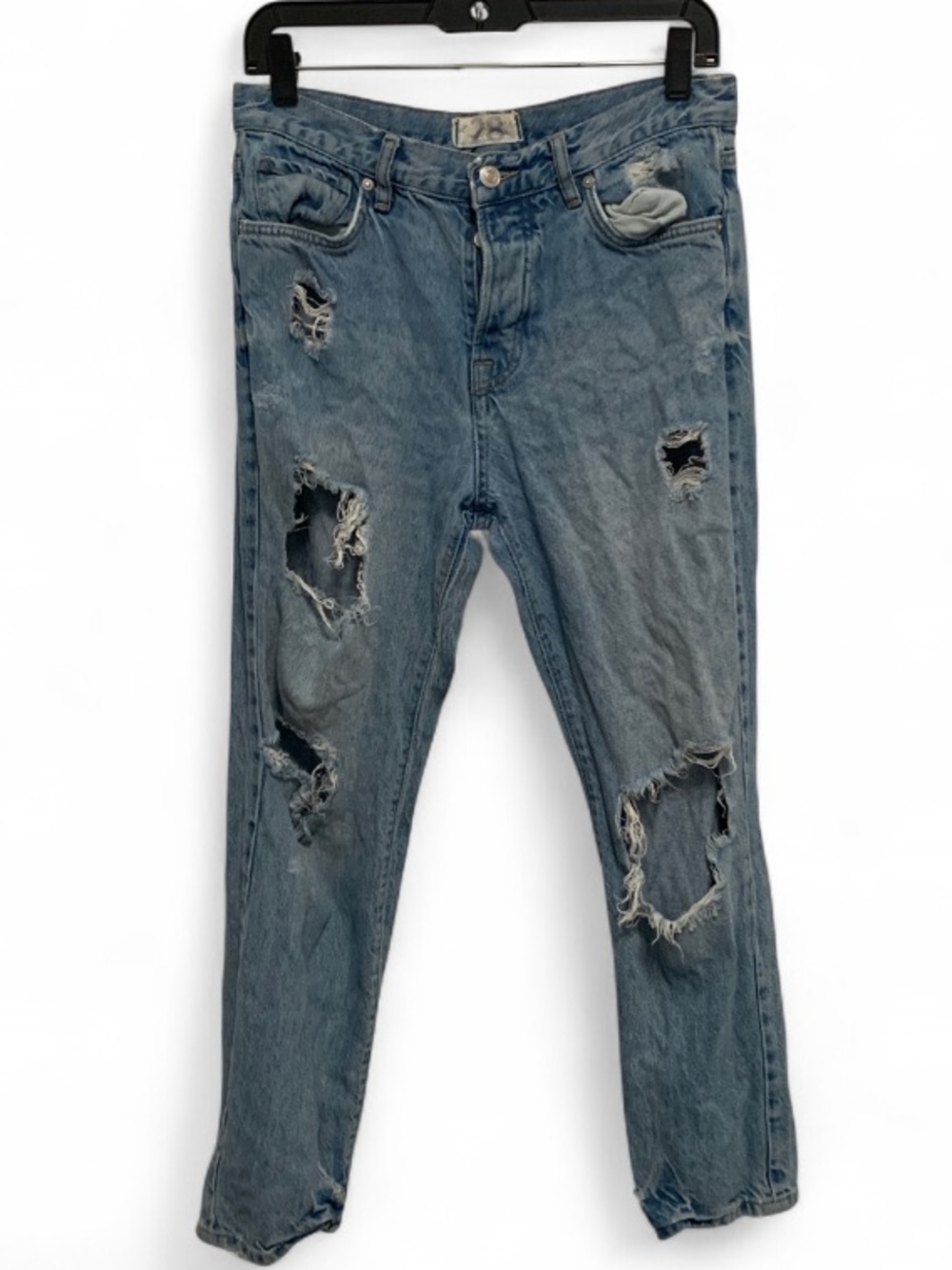 We the Free Bren Light Blue Distressed Boyfriend Jeans